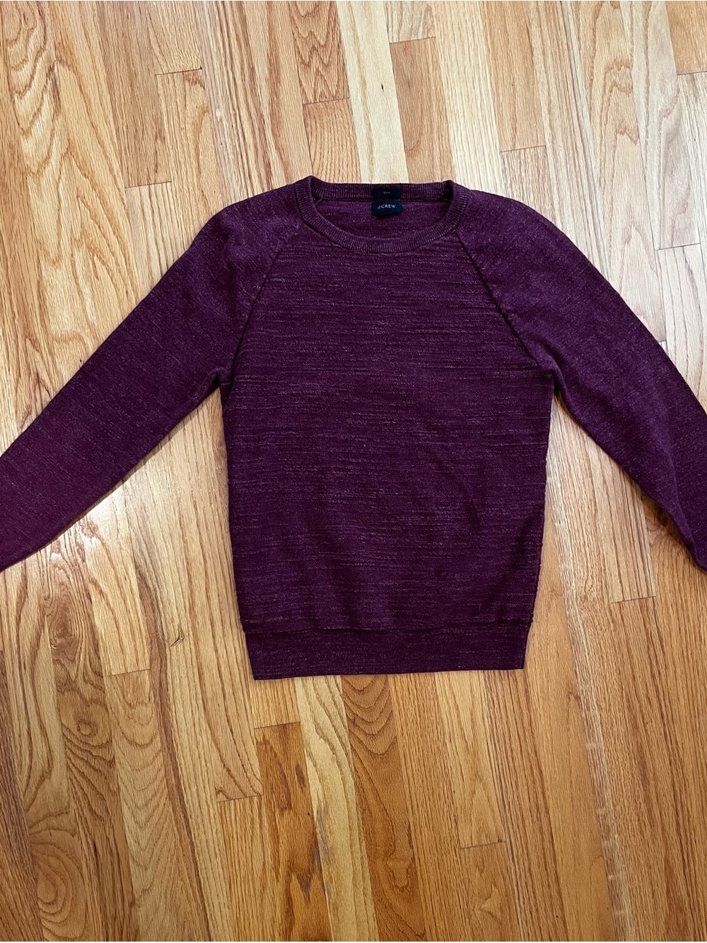 J. Crew Women's Crewneck Sweater/Sweatshirt- Burgundy/Maroon